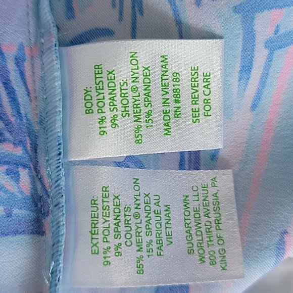 Lilly Pulitzer Luxletic Frazer Short UPF 50+ Ravello Blue Perfect Match … - Picture 8 of 10